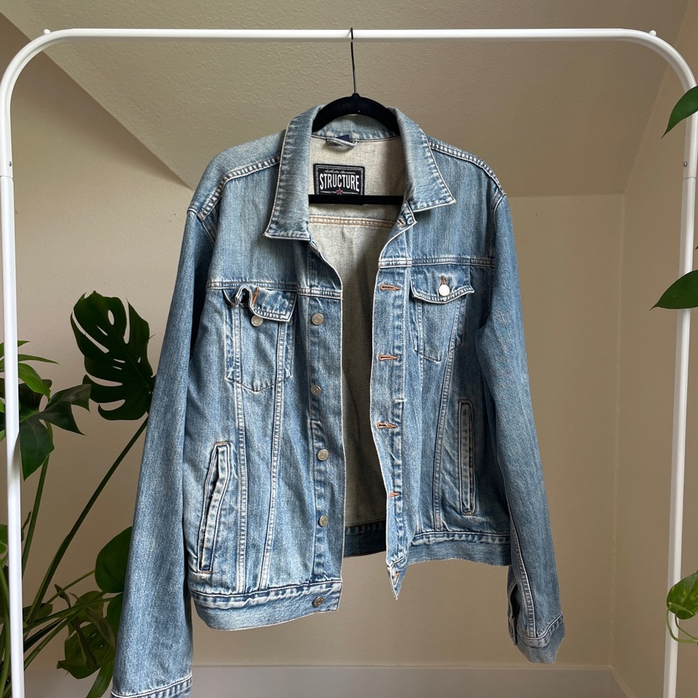 Vintage washed denim jacket
